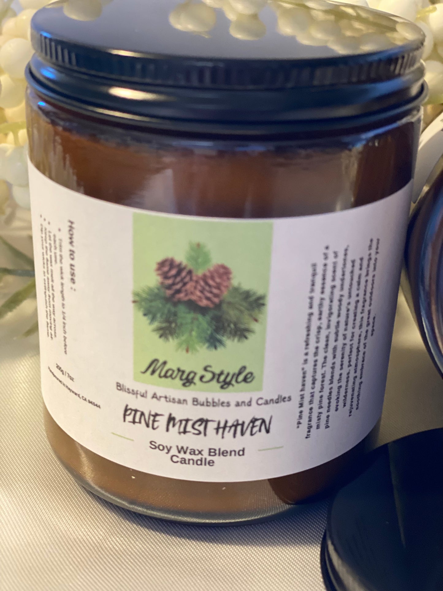 Pine Mist Haven Soy Wax Blend Candle