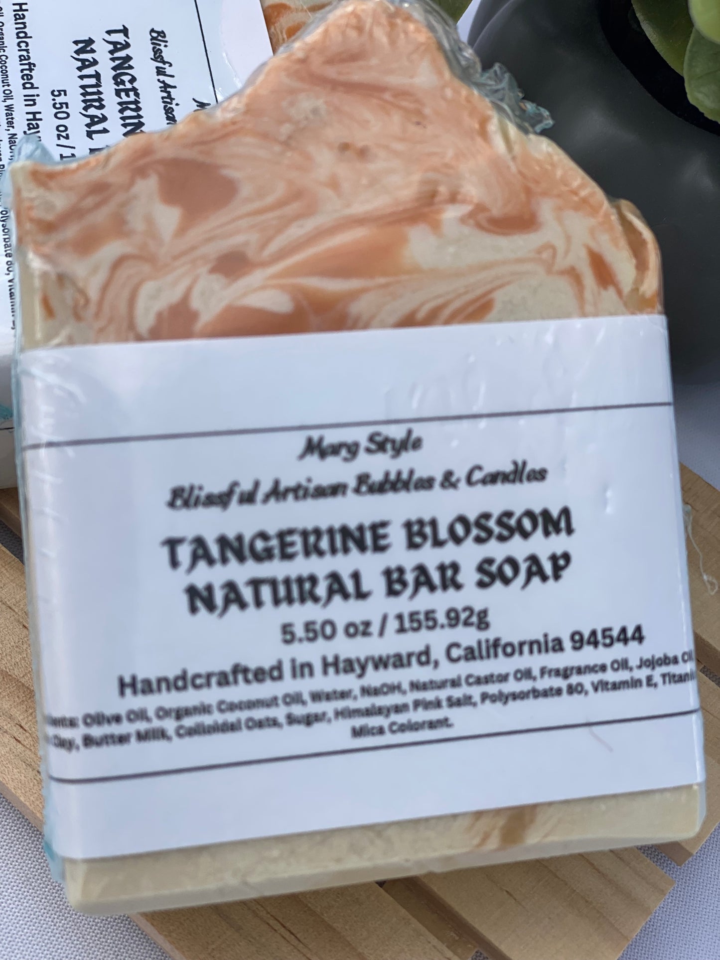 Tangerine Blossom Natural Soap Bar