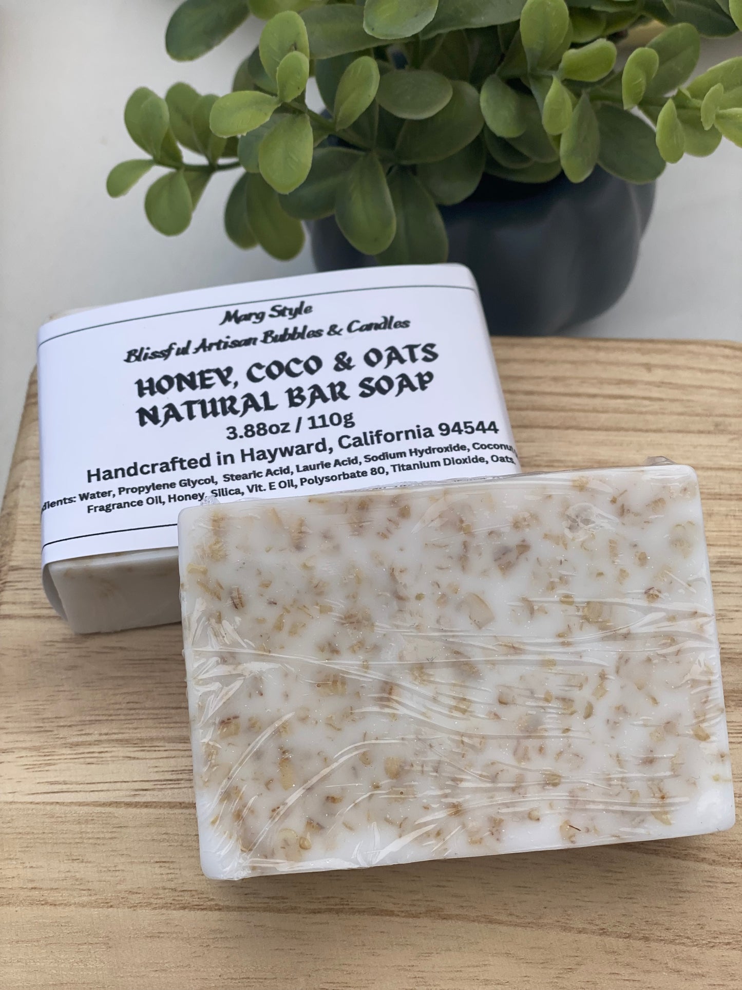 Glycerin Bar Soap Honey, Coco & Oats