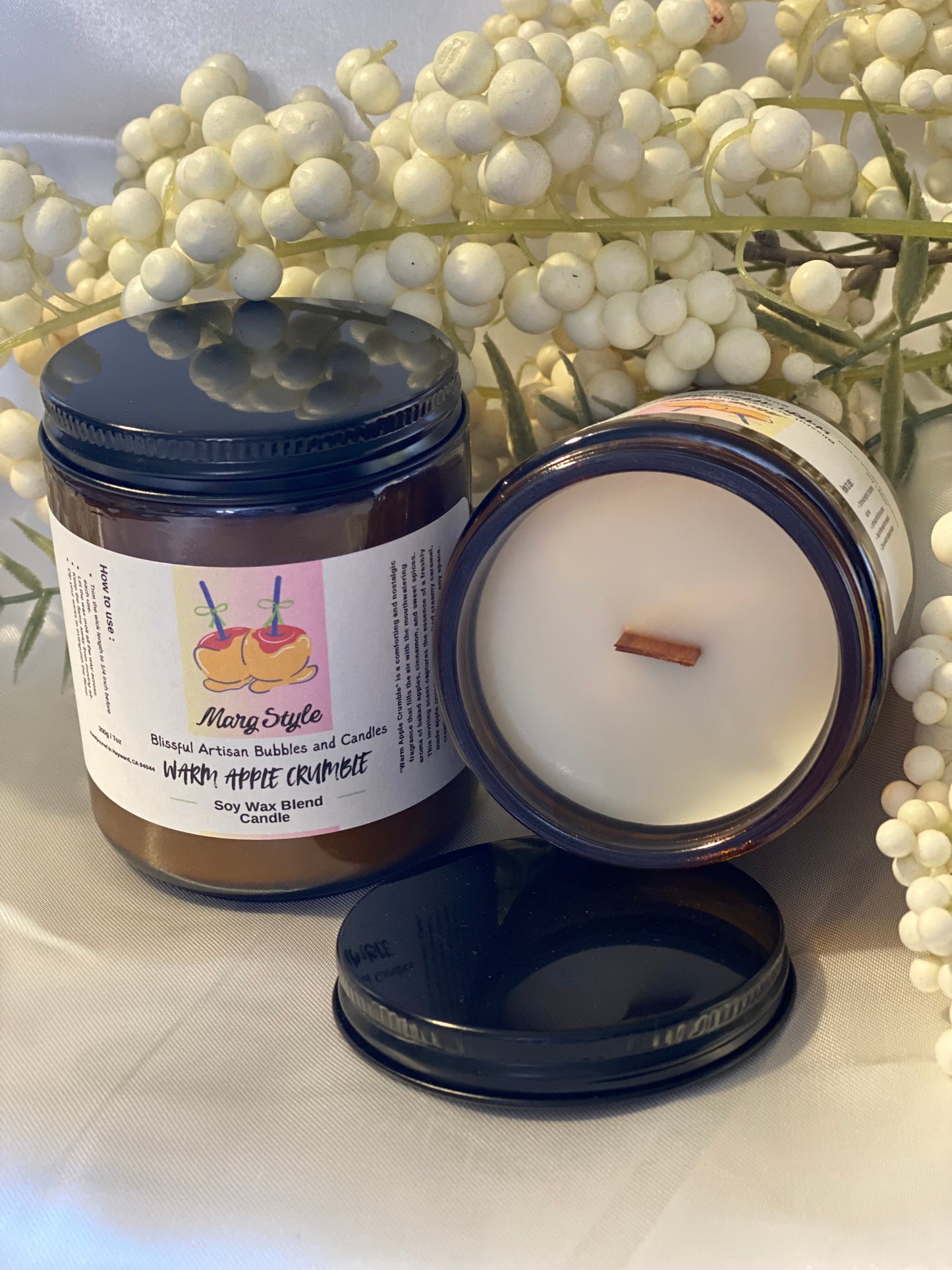 Warm Apple Crumble Soy Wax Blend Candle