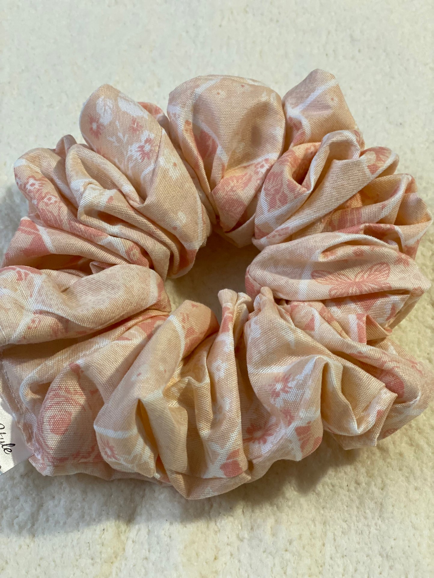 “Pretty in Peach” Jumbo Scrunchie