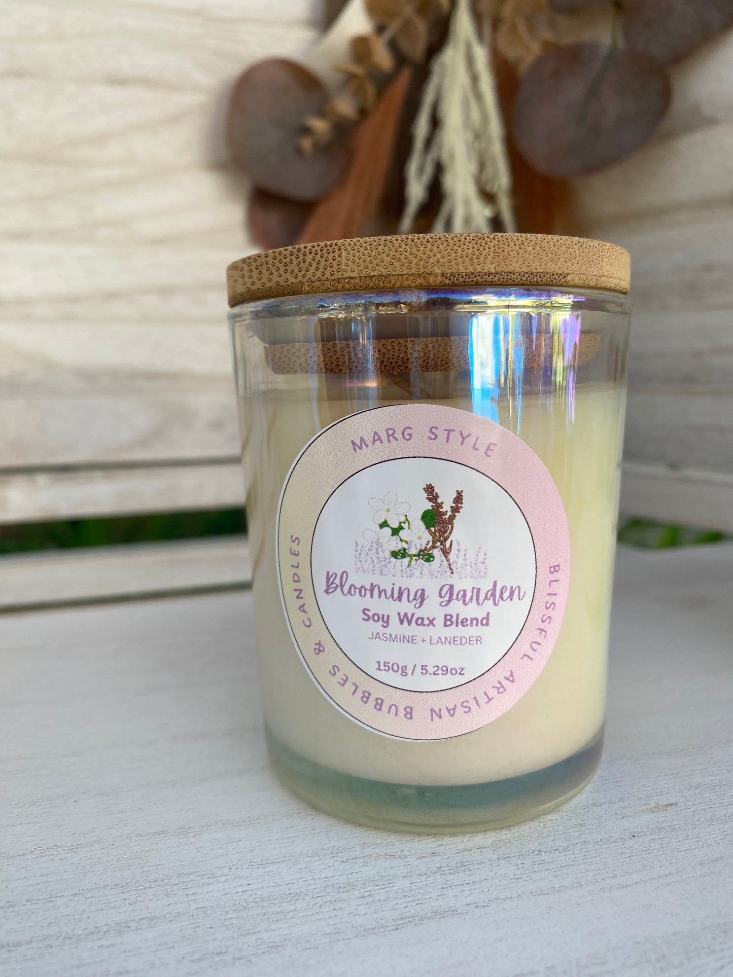 Blooming Garden Mini 100% Soy Wax. 150g / 5.29 oz