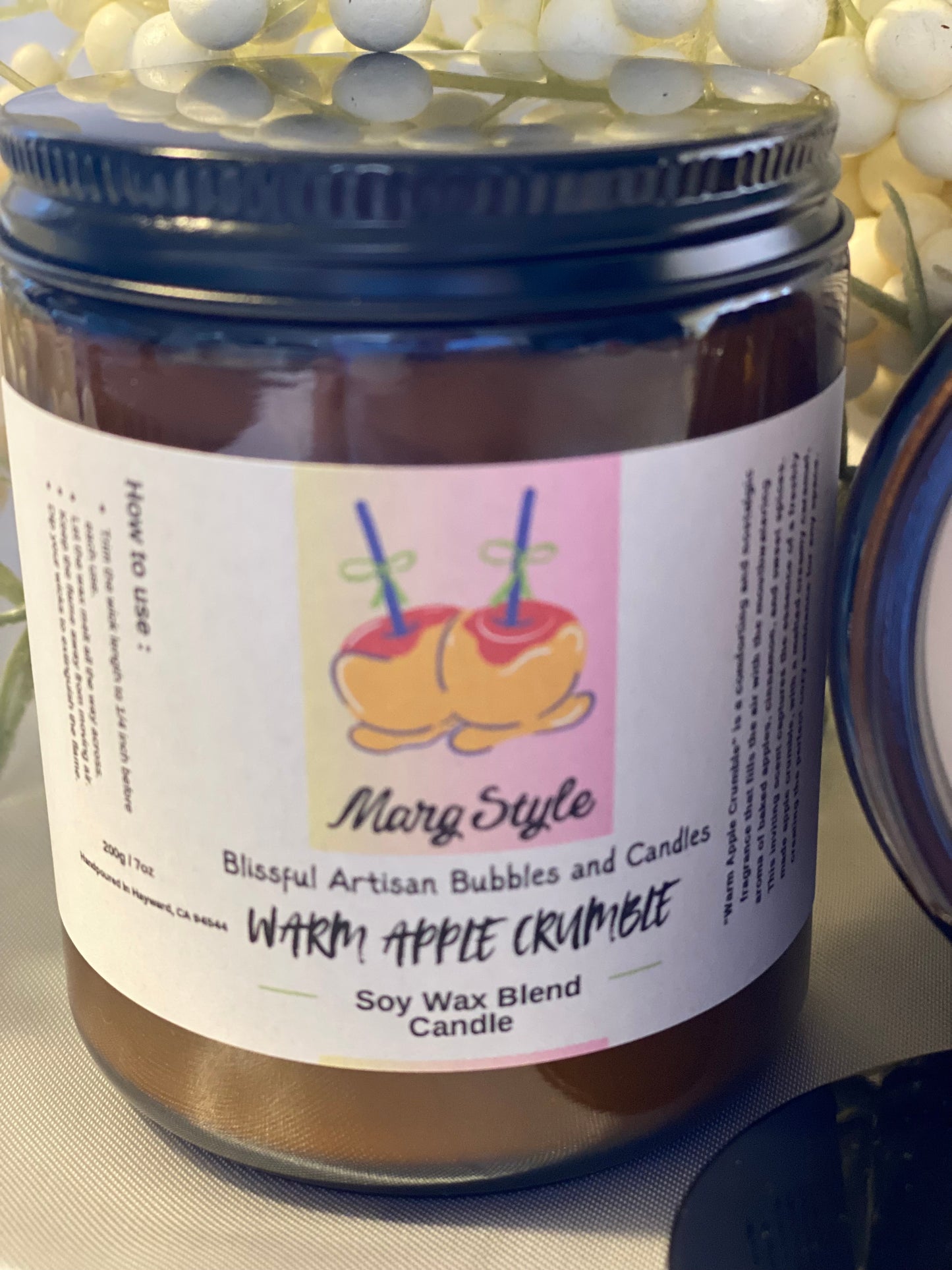 Warm Apple Crumble Soy Wax Blend Candle
