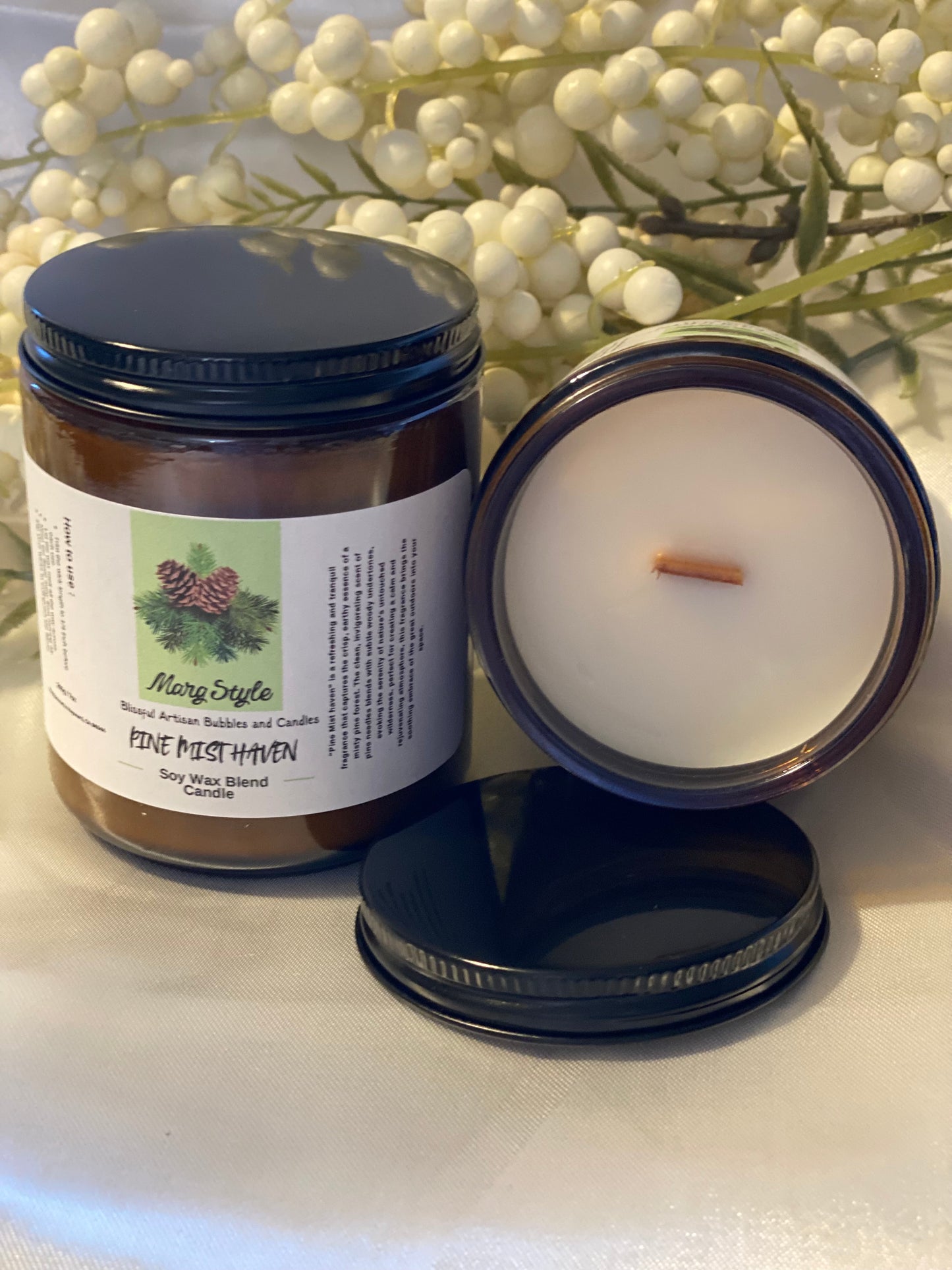 Pine Mist Haven Soy Wax Blend Candle