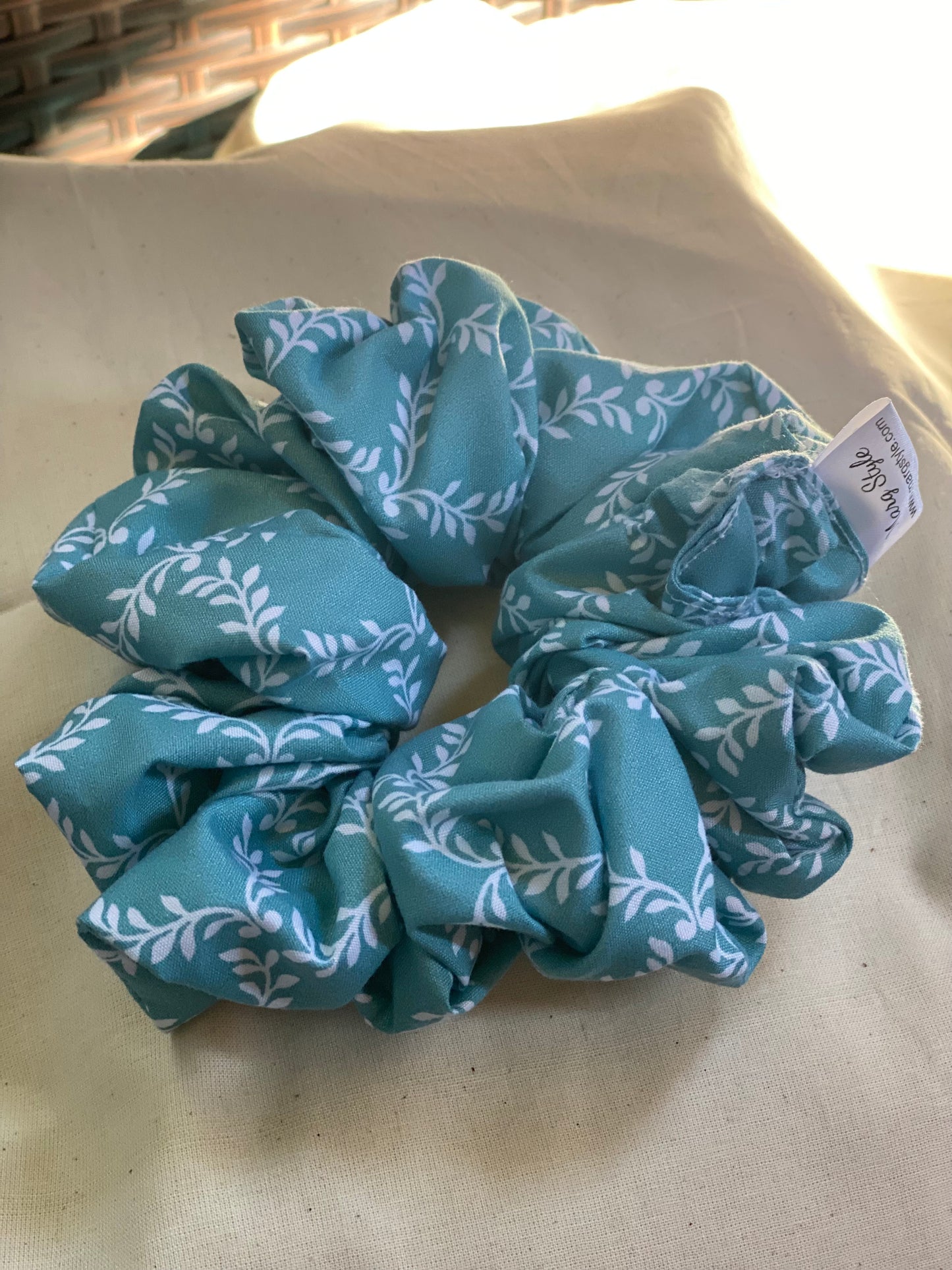“Pacific Blue” Jumbo Scrunchie