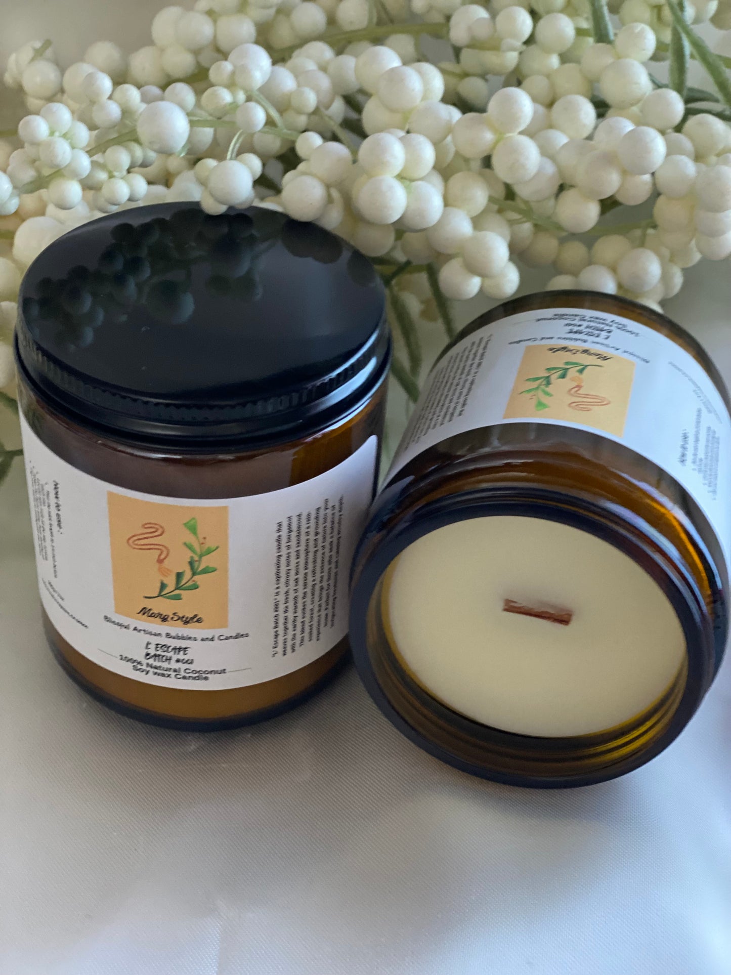 L’ Escape Batch #001 100% Coconut Soy Wax Candle