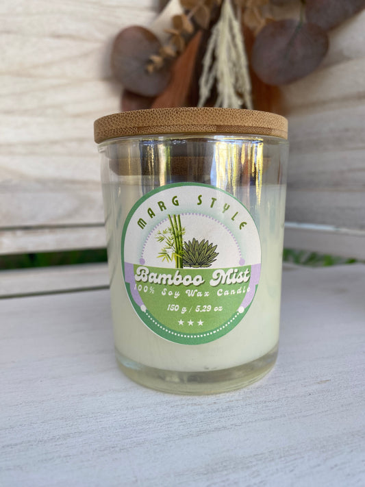 Bamboo Mist Mini 100% Soy Wax Candle  150g / 5.29 oz