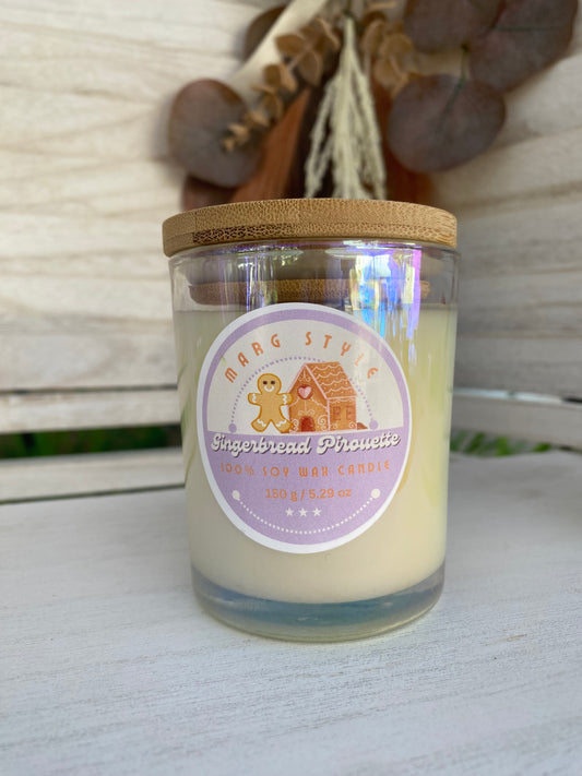 Gingerbread Pirouette Mini 150g / 5.29 oz. 100% Soy Wax