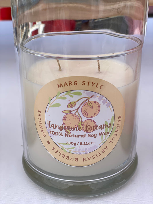 100% Natural Soy Wax Candle “Tangerine Dreams” 8.11oz