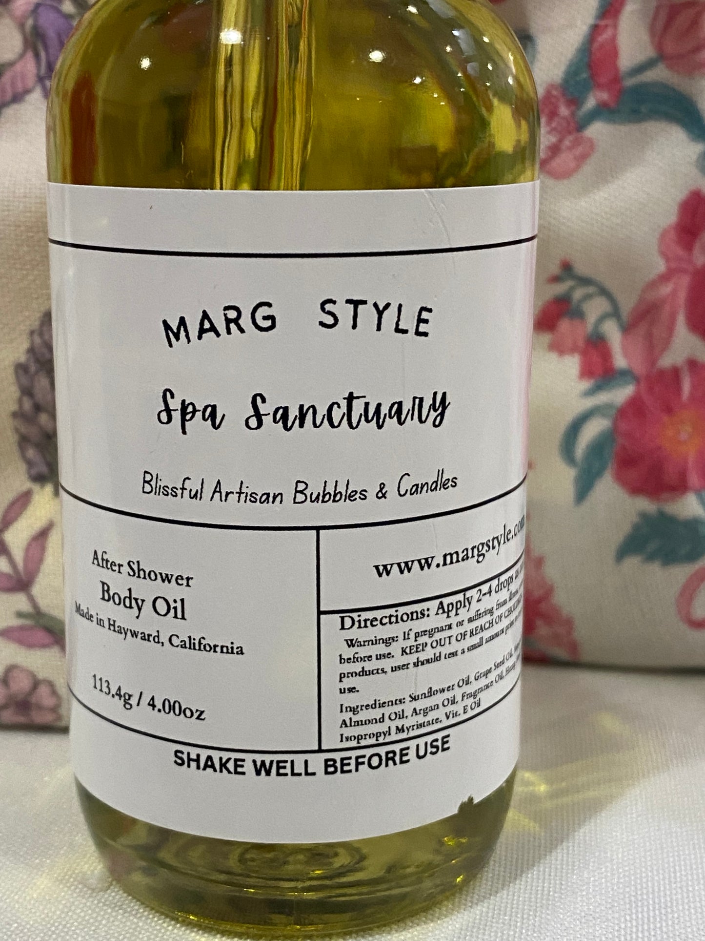 Spa Sanctuary After Shower Body Oil