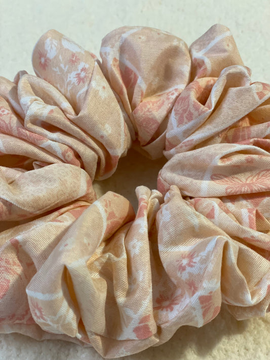 “Pretty in Peach”  Jumbo Scrunchie