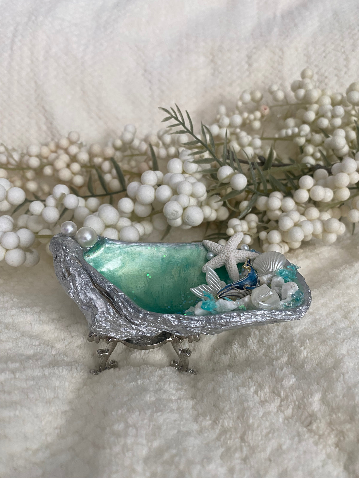 Oyster Trinket Dish (Silver)