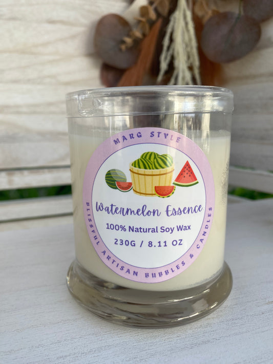 Watermelon Essence 230g / 8.11 oz  100% Soy Wax